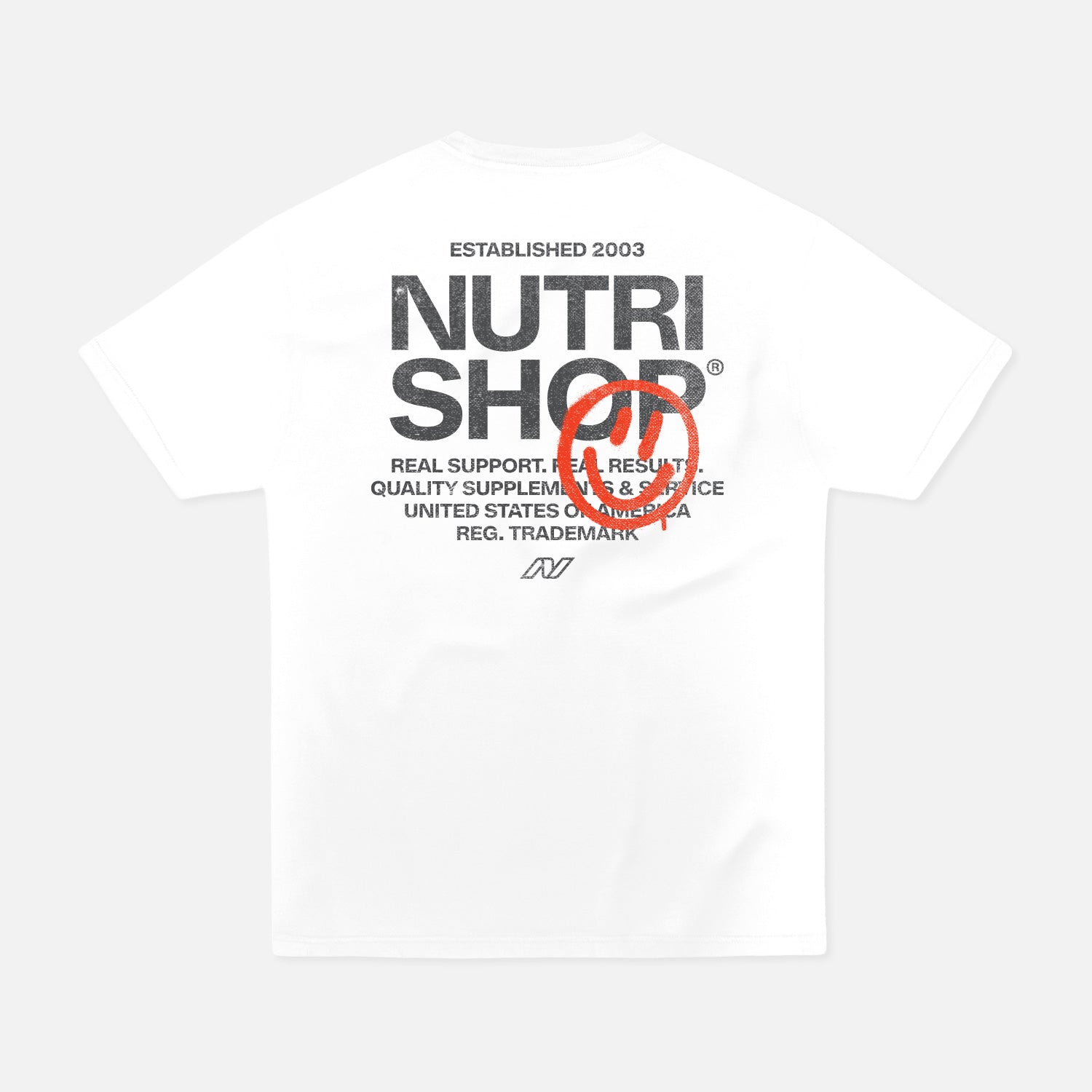 Garment-Dye Happy Stencil T-Shirt